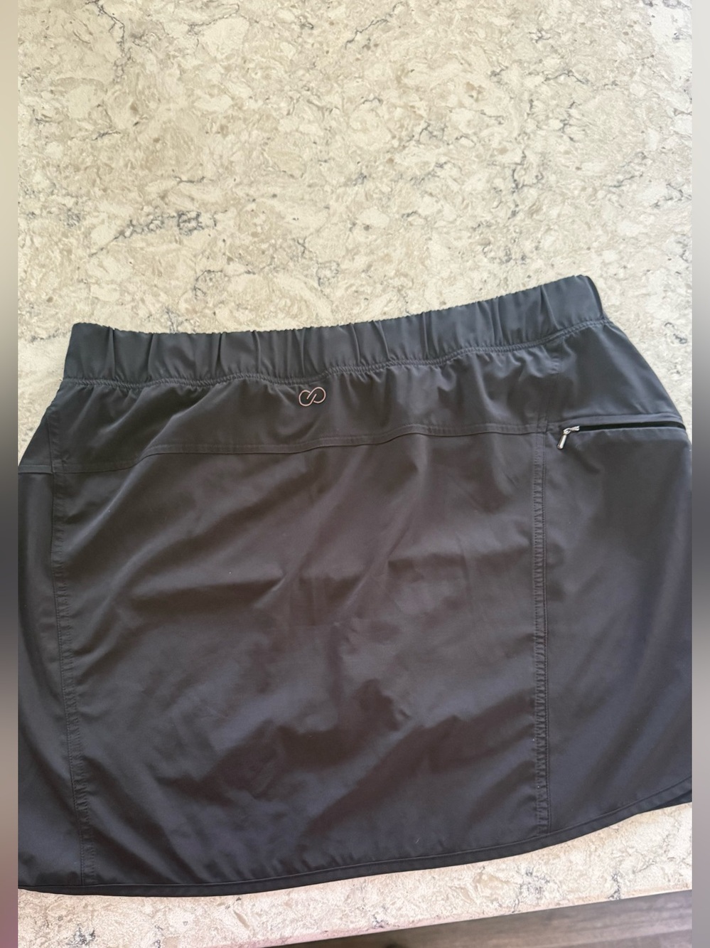 Calia dark gray Skort with Side Zip Pocket